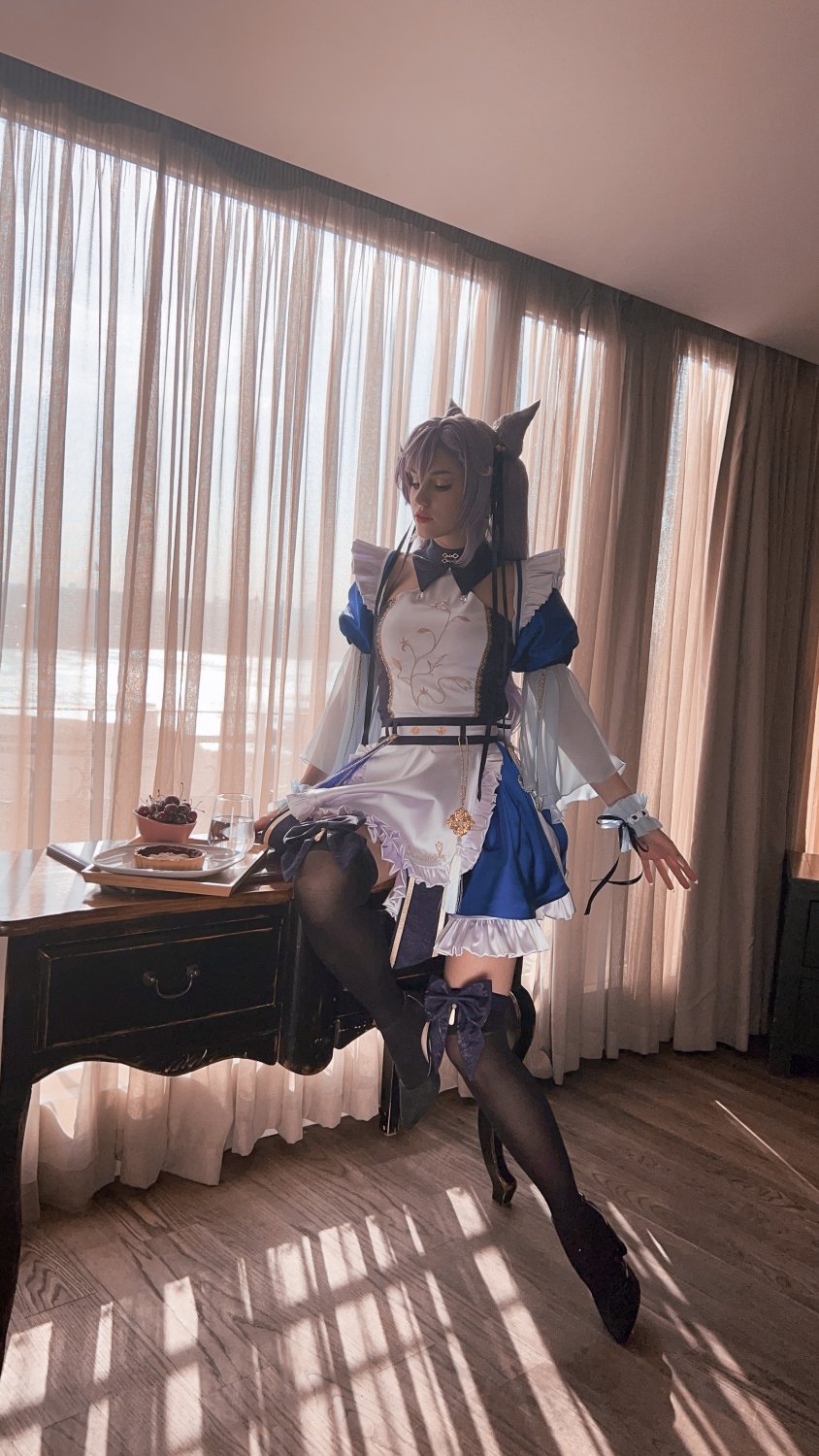 shirogane Keqing maid #isBvczCM
