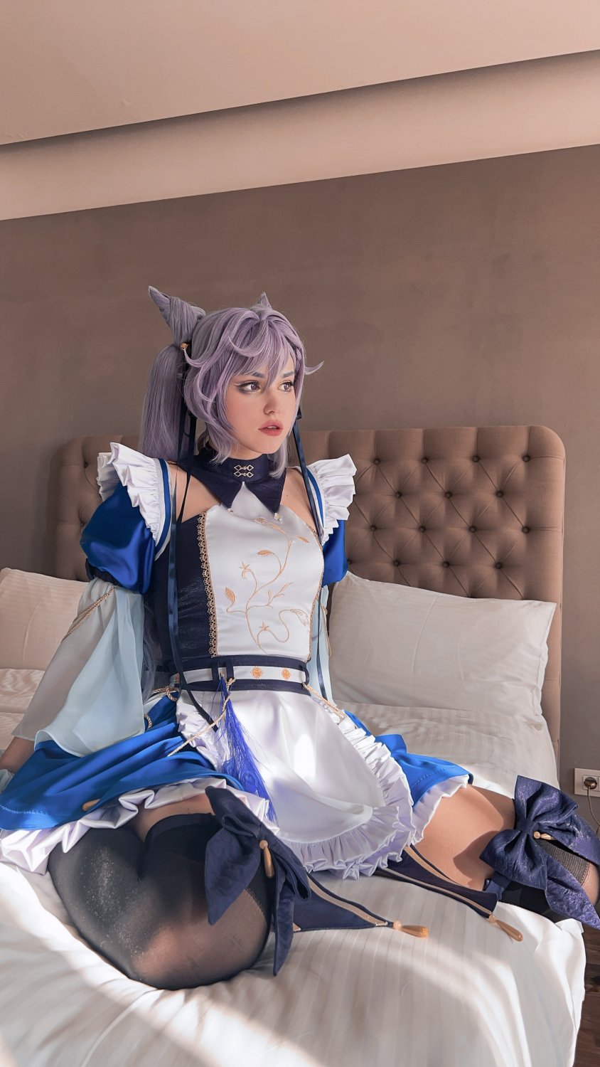 shirogane Keqing maid #meMS4oNr